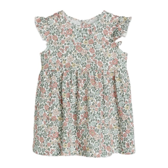 H&M Girls’ Ruffle Trim Jersey Dress 6 Months NWT - Picture 1 of 16